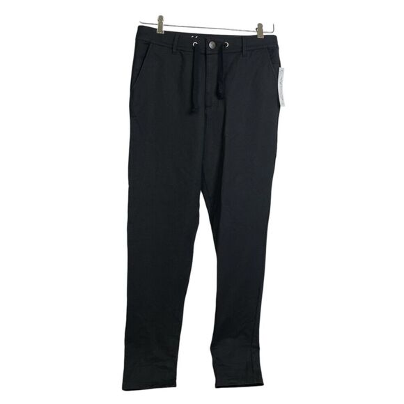 Kinetix Travel Pants 32 Black Mens Slim Straight Outdoors Hiking Commute NWT - Picture 1 of 12